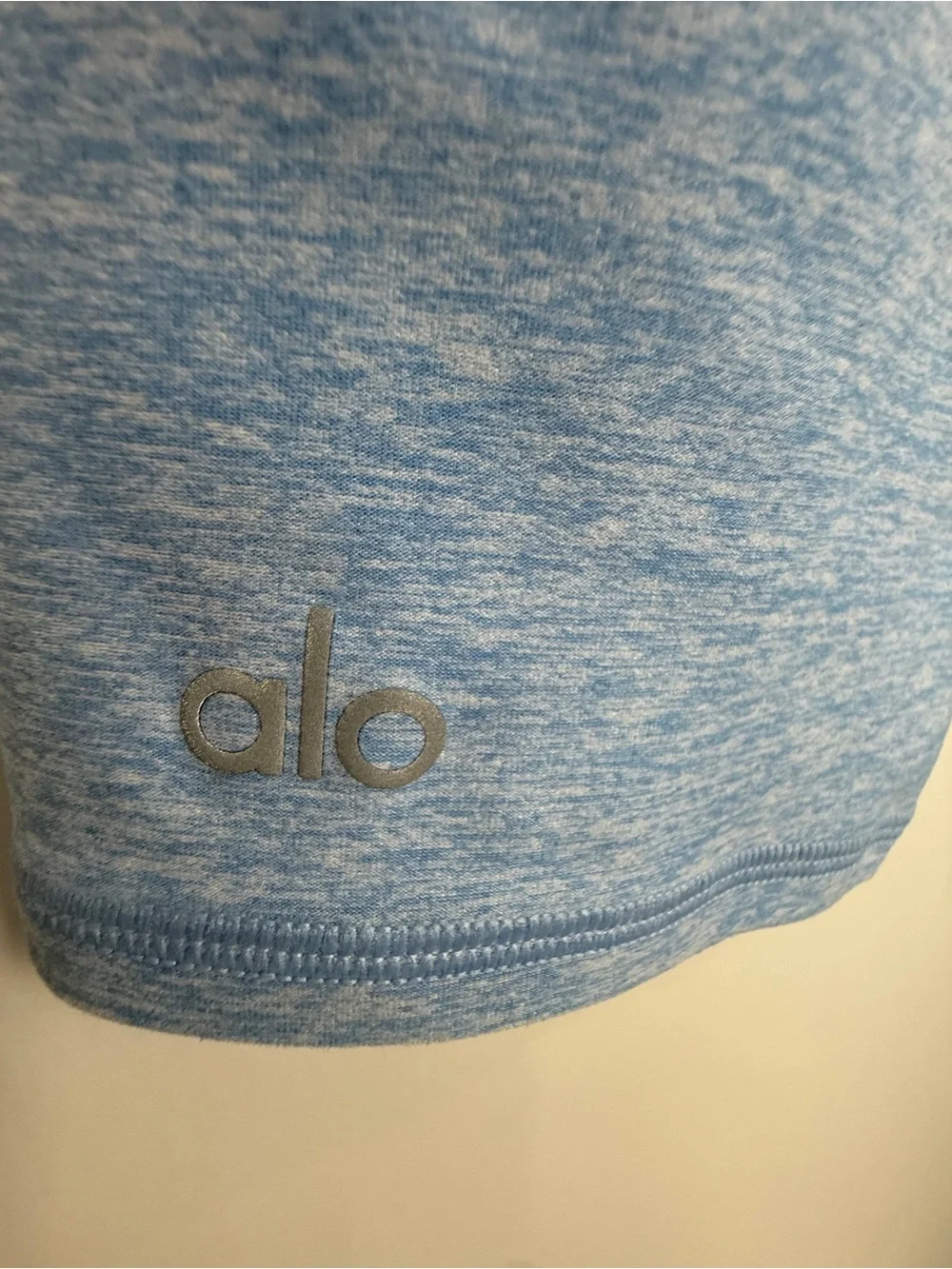 ALO Yoga Kids Light Blue Stretch Knit Leggings